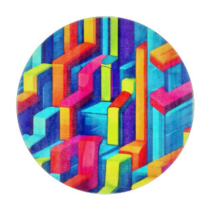Geometrische Abstrakte Harmonie Schneidebrett