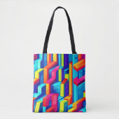 Geometrische Abstrakte Harmonie Tasche (Vorderseite)