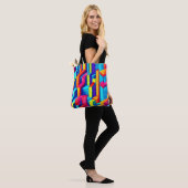 Geometrische Abstrakte Harmonie Tasche (Am Model)