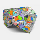 Geometrische abstrakte Krawatte (Gerollt)