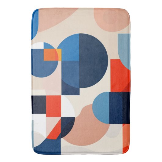 Geometrische Abstrakte Kunst des skandinavischen M Badematte (Vorderseite Vertikal)