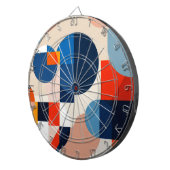 Geometrische Abstrakte Kunst des skandinavischen M Dartscheibe (Vorderseite rechts)