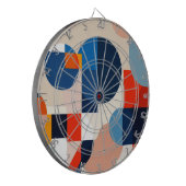 Geometrische Abstrakte Kunst des skandinavischen M Dartscheibe (Vorderseite Links)