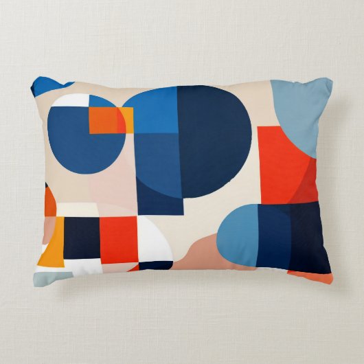 Geometrische Abstrakte Kunst des skandinavischen M Dekokissen (Vorderseite)