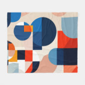 Geometrische Abstrakte Kunst des skandinavischen M Fleecedecke (Vorderseite (Horizontal))
