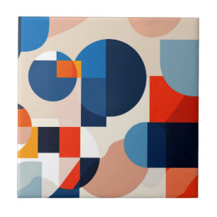 Geometrische Abstrakte Kunst des skandinavischen M Fliese