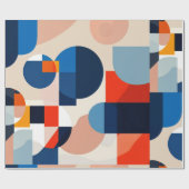 Geometrische Abstrakte Kunst des skandinavischen M Geschenkpapier (Flach)