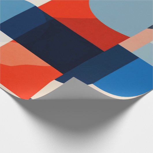 Geometrische Abstrakte Kunst des skandinavischen M Geschenkpapier (Ecke)