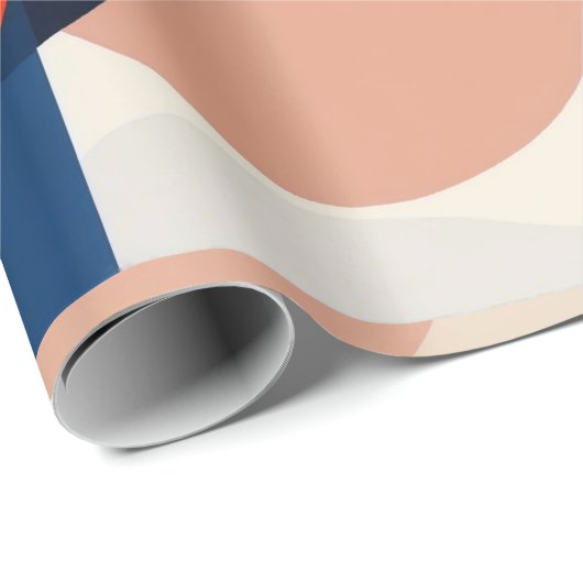 Geometrische Abstrakte Kunst des skandinavischen M Geschenkpapier (Rolleneckpunkt)