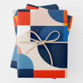 Geometrische Abstrakte Kunst des skandinavischen M Geschenkpapier Set (Beispiel)