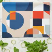 Geometrische Abstrakte Kunst des skandinavischen M Geschirrtuch (Gefaltet)