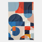 Geometrische Abstrakte Kunst des skandinavischen M Geschirrtuch (Vertikal)