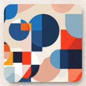 Geometrische Abstrakte Kunst des skandinavischen M Getränkeuntersetzer (Vorderseite)