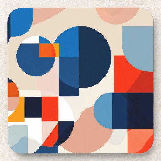 Geometrische Abstrakte Kunst des skandinavischen M Getränkeuntersetzer (Vorderseite)