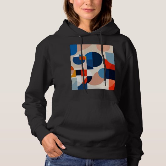 Geometrische Abstrakte Kunst des skandinavischen M Hoodie (Vorderseite)