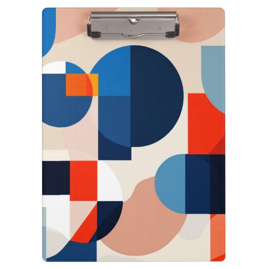 Geometrische Abstrakte Kunst des skandinavischen M Klemmbrett (Vorderseite)