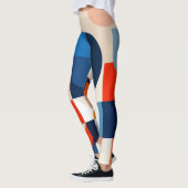 Geometrische Abstrakte Kunst des skandinavischen M Leggings (Links)