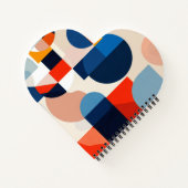 Geometrische Abstrakte Kunst des skandinavischen M Notizblock (Rückseite)