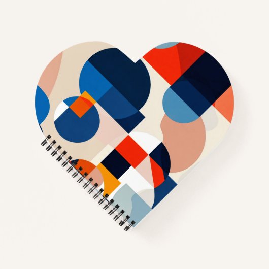 Geometrische Abstrakte Kunst des skandinavischen M Notizblock (Vorderseite)