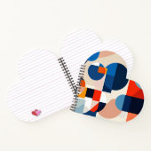 Geometrische Abstrakte Kunst des skandinavischen M Notizblock (Innenseite)