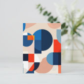 Geometrische Abstrakte Kunst des skandinavischen M Postkarte (Stehend Vorderseite)