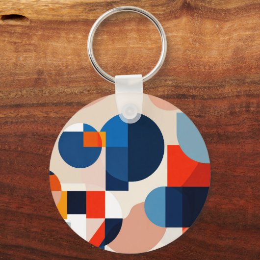 Geometrische Abstrakte Kunst des skandinavischen M Schlüsselanhänger (Vorderseite)