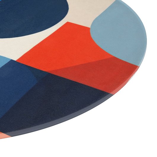 Geometrische Abstrakte Kunst des skandinavischen M Schneidebrett (Ecke)