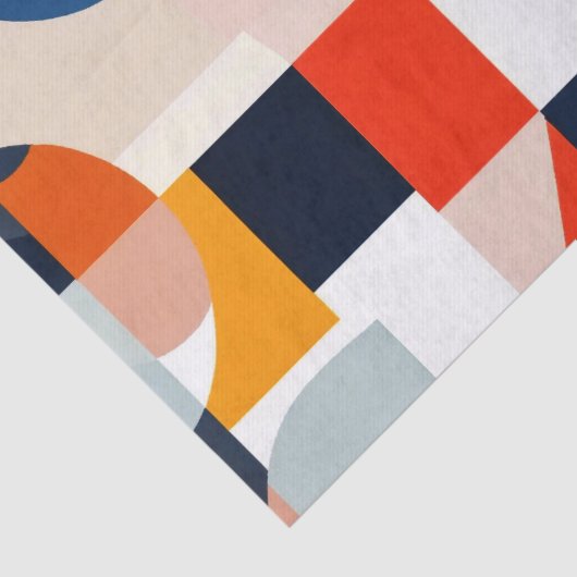 Geometrische Abstrakte Kunst des skandinavischen M Seidenpapier (Detail)