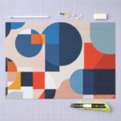 Geometrische Abstrakte Kunst des skandinavischen M Seidenpapier (Handwerk)