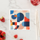 Geometrische Abstrakte Kunst des skandinavischen M Serviette (Beispiel)