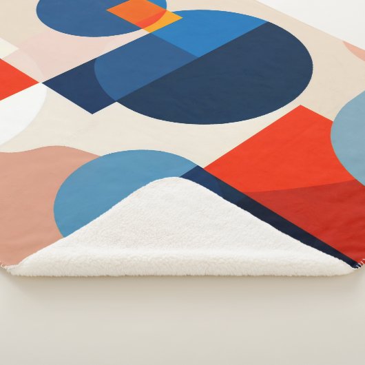 Geometrische Abstrakte Kunst des skandinavischen M Sherpadecke (3/4)