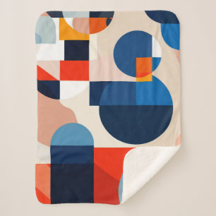 Geometrische Abstrakte Kunst des skandinavischen M Sherpadecke