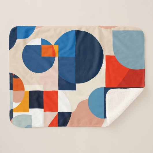 Geometrische Abstrakte Kunst des skandinavischen M Sherpadecke (Vorderseite (Horizontal))