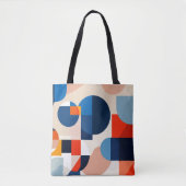 Geometrische Abstrakte Kunst des skandinavischen M Tasche (Vorderseite)