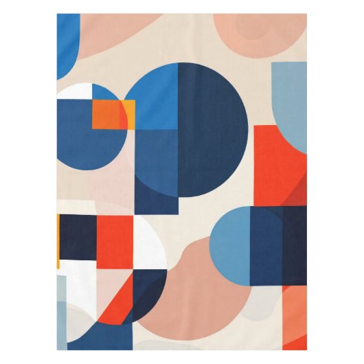 Geometrische Abstrakte Kunst des skandinavischen M Tischdecke (Vorderseite)