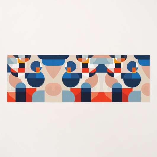 Geometrische Abstrakte Kunst des skandinavischen M Yogamatte (Vorderseite (Horizontal))