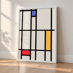 Geometrische abstrakte Kunst – Inspiriert von Mond Poster