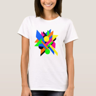 Geometrische Abstrakte Kunst Modernes, feines Desi T-Shirt