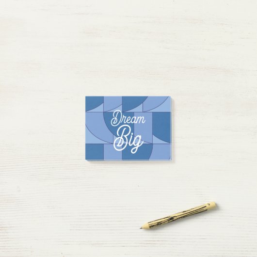 Geometrische Abstrakte Kunst Post-it Klebezettel (Auf Schreibtisch)