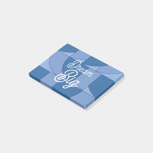 Geometrische Abstrakte Kunst Post-it Klebezettel (angewinkelt)