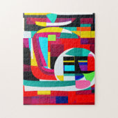 Geometrische Abstrakte Kunst Puzzle (Vertikal)