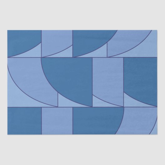 Geometrische Abstrakte Kunst Seidenpapier (Vorderseite)