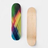 Geometrische Abstrakte Kunst Skateboard (Vorderseite)