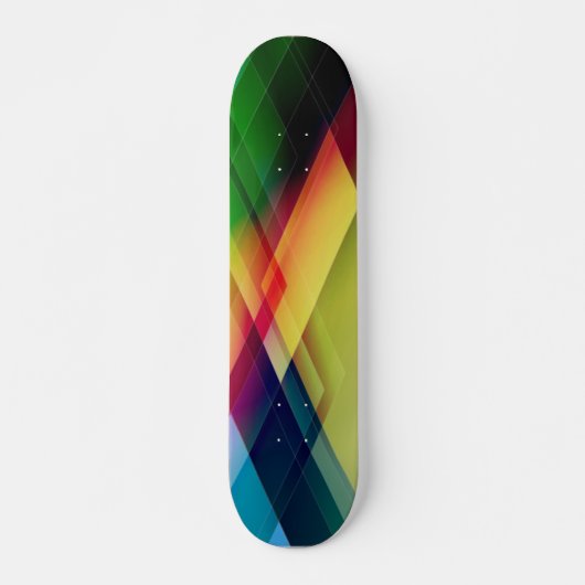 Geometrische Abstrakte Kunst Skateboard (Vorne)