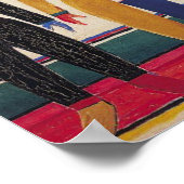 Geometrische Abstrakte Kunst "Sportsmen" Malevich Poster (Ecke)