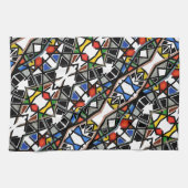 Geometrische abstrakte Kunstdecke Geschirrtuch (Horizontal)