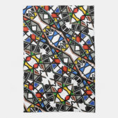Geometrische abstrakte Kunstdecke Geschirrtuch (Vertikal)
