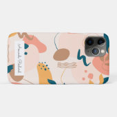 Geometrische abstrakte minimale moderne Pastell Case-Mate iPhone Hülle (Rückseite (Horizontal))