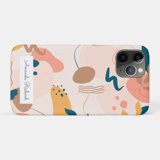 Geometrische abstrakte minimale moderne Pastell Case-Mate iPhone Hülle (Rückseite (Horizontal))