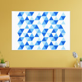 Geometrische Abstrakte moderne Dreiecke II Leinwanddruck (Insitu (Wohnzimmer))